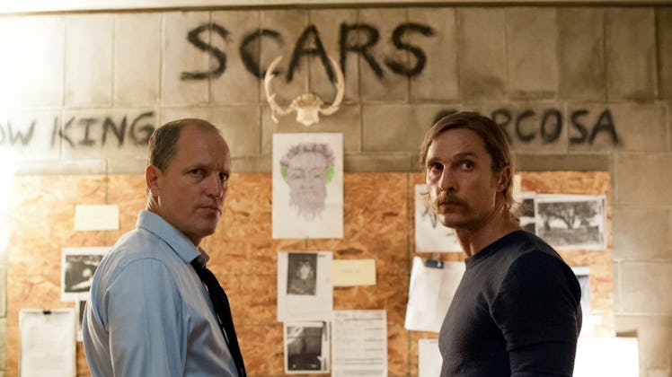 Woody Harrelson as Marty Hart and Matthew McConaughey as Rust Cohle in the 'True Detective' Season 1...