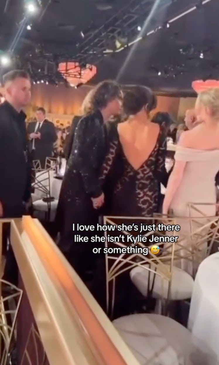 Kylie Jenner and Timothée Chalamet at the Golden Globes
