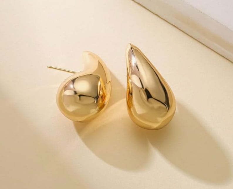 HAXIYA Chunky Teardrop Earrings