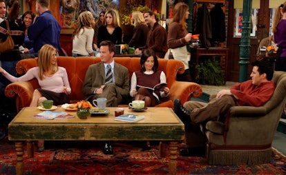 The velvet couch in "Friends" was a cultural staple.
