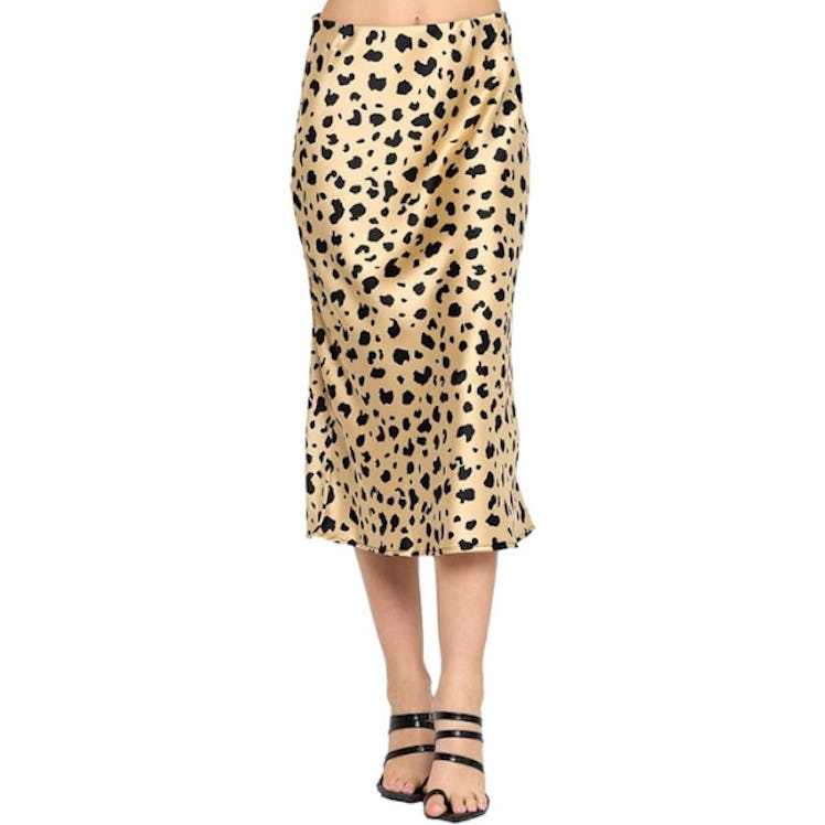 LK Luv Satin Midi Skirt
