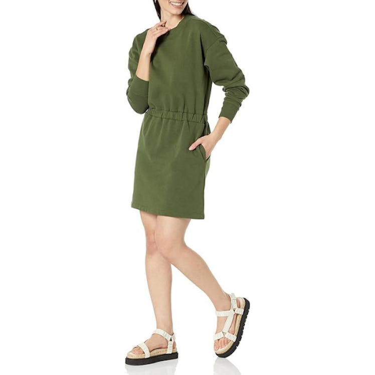 Amazon Essentials Waisted Sweatshirt Dress