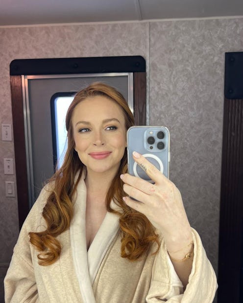 Lindsay Lohan mirror selfie 2023