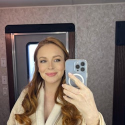 Lindsay Lohan mirror selfie 2023