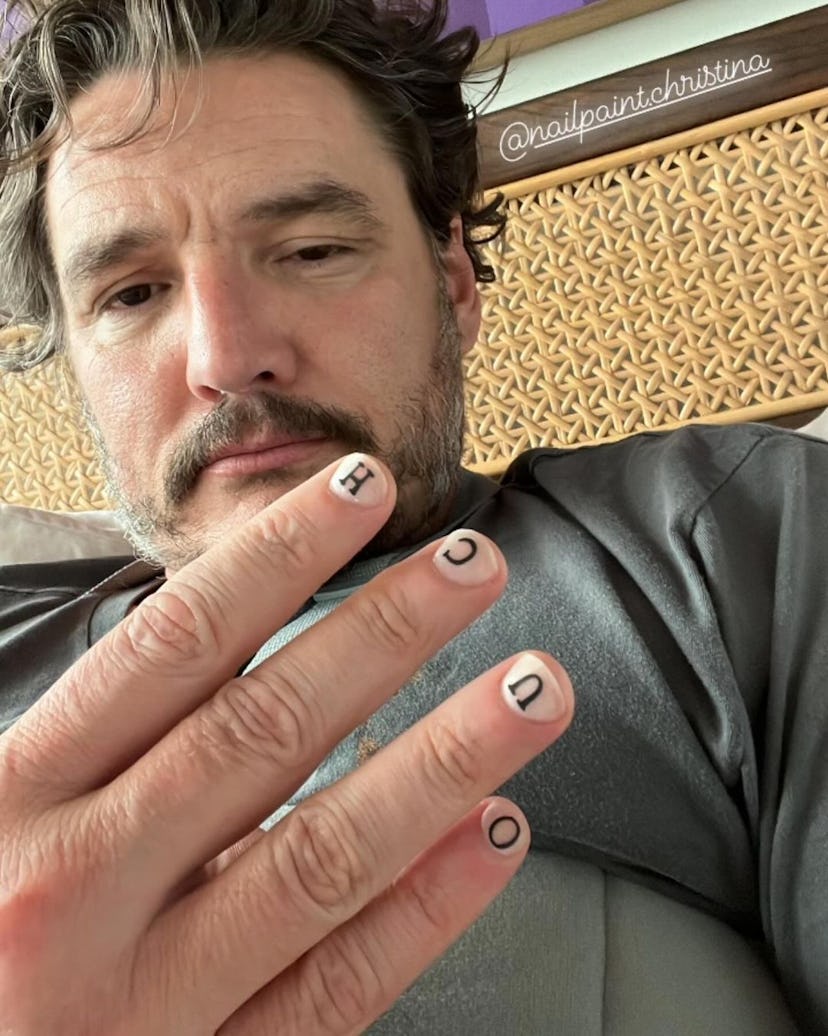 At the 2024 Golden Globe Awards, Pedro Pascal's "ouchy" manicure was a hilarious nod to his arm slin...