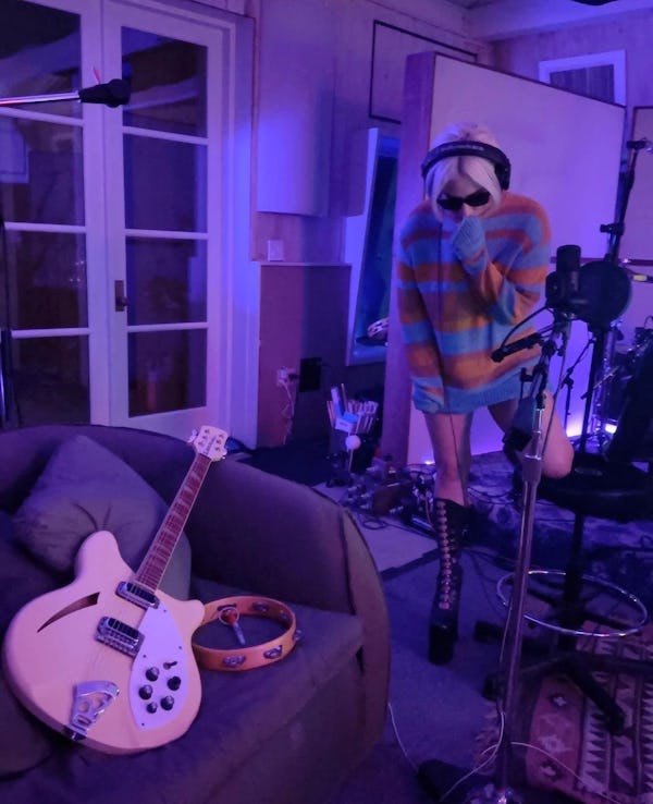Lady Gaga Teases New Music With Photo From A Recording Studio