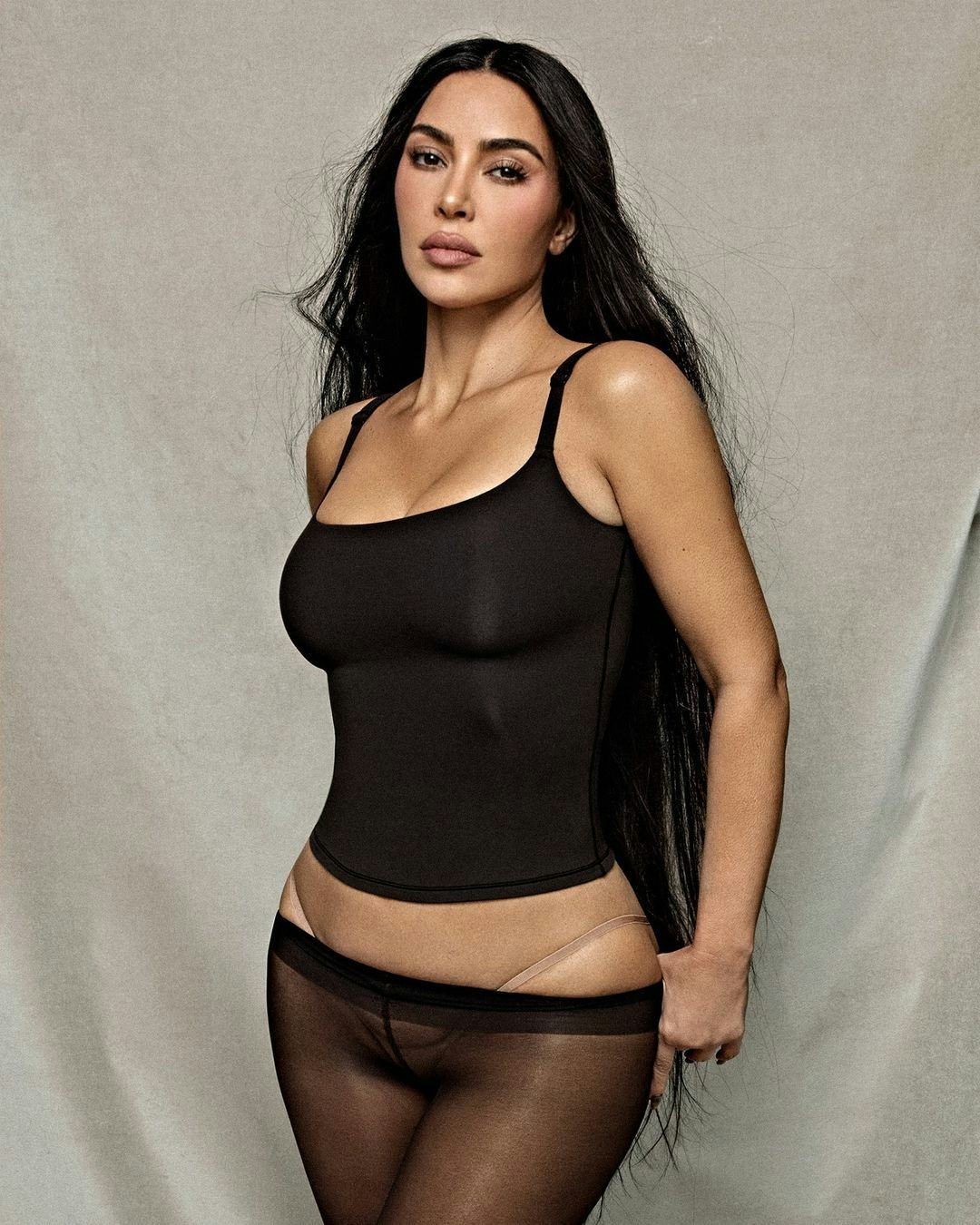 Kim Kardashian stars in a SKIMS campaign.