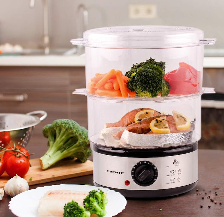 OVENTE 2 Tier Electric Food Steamer