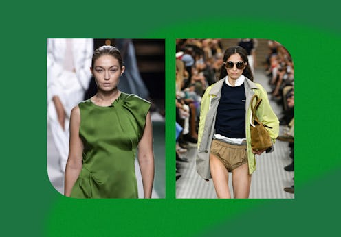 Gigi Hadid at Victoria Beckham, a Miu Miu model, and more Paris Fashion Week Spring/Summer 2025 shoc...