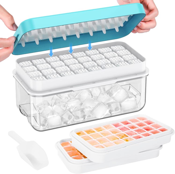 PHINOX Ice Cube Tray with Lid and Bin (3 pieces)