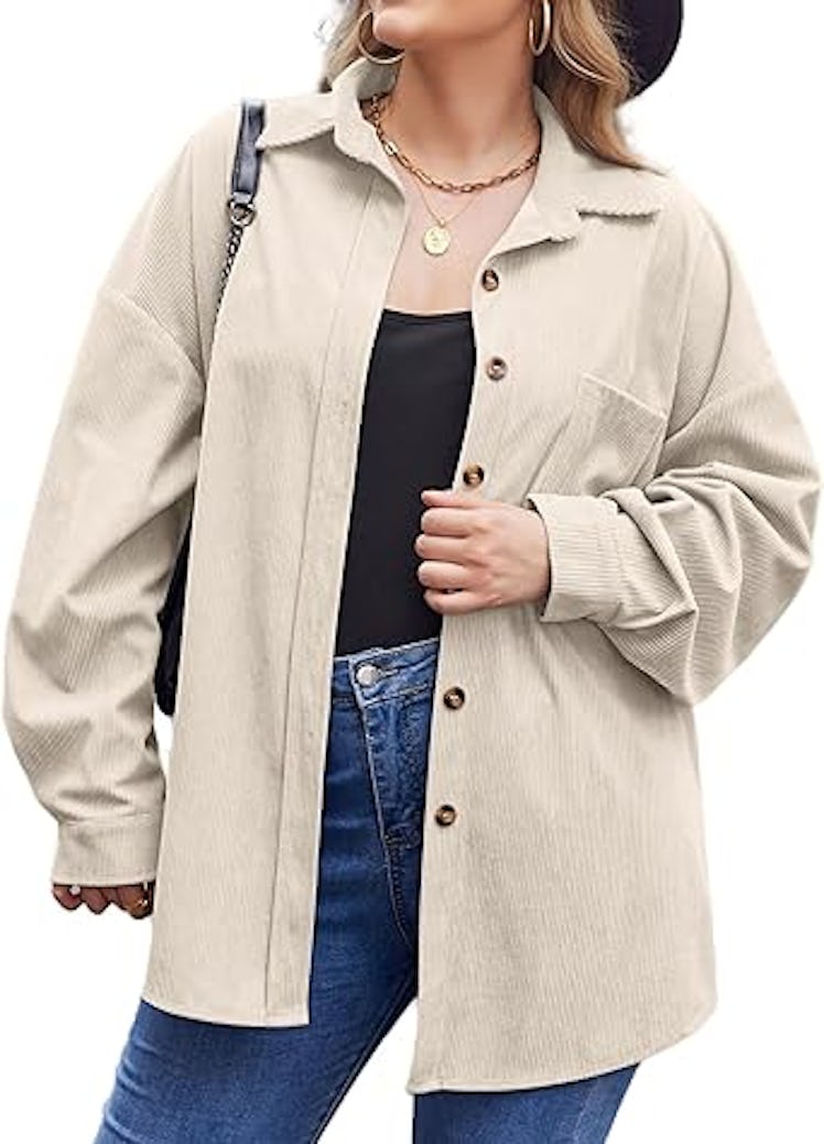 IN'VOLAND Corduroy Shacket