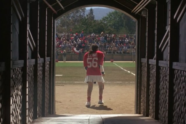 In the 1994 classic 'Little Giants,' Becky “Icebox” O’Shea (Shawna Waldron) takes the field still we...
