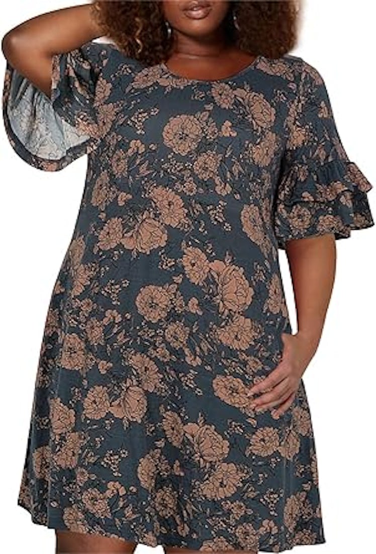 Nemidor Ruffle Jersey Dress