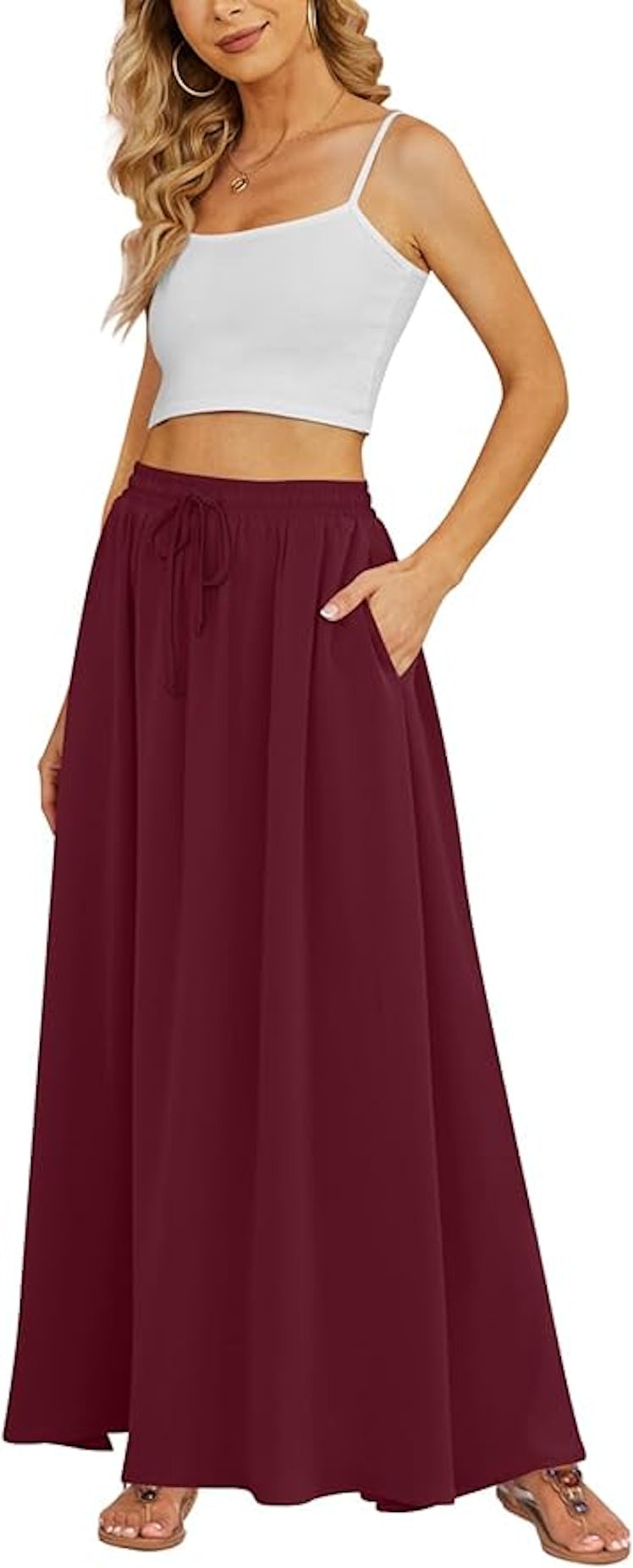 Yincro Flowy Maxi Skirt