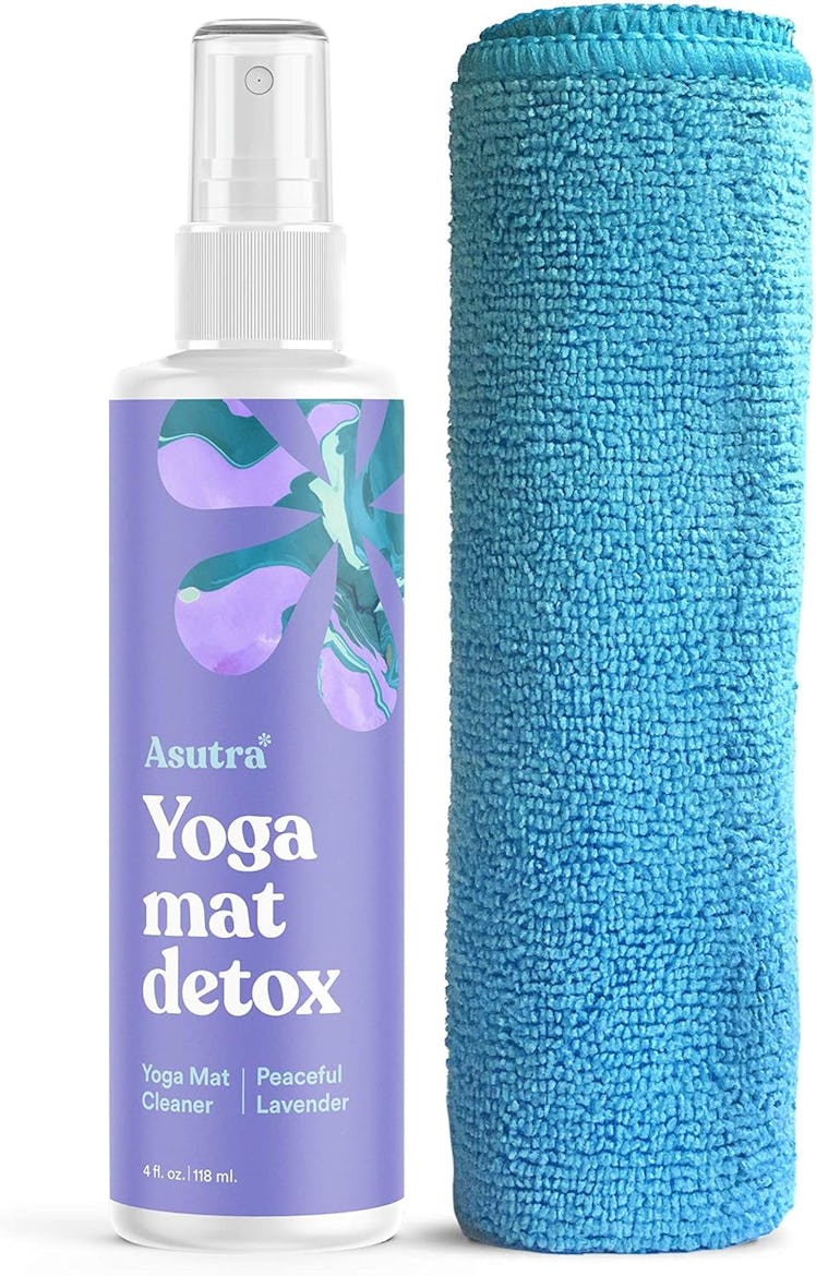 ASUTRA Yoga Mat Spray and Cloth