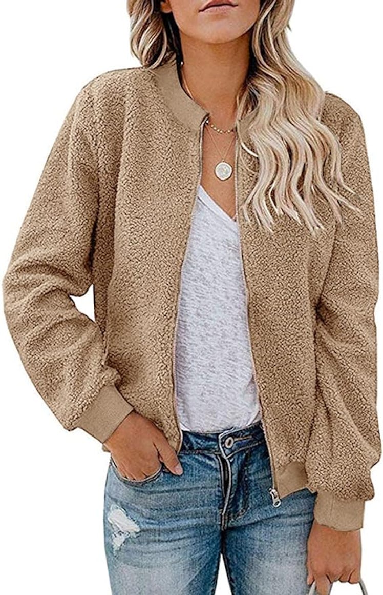 MIROL Faux Shearling Fleece Jacket