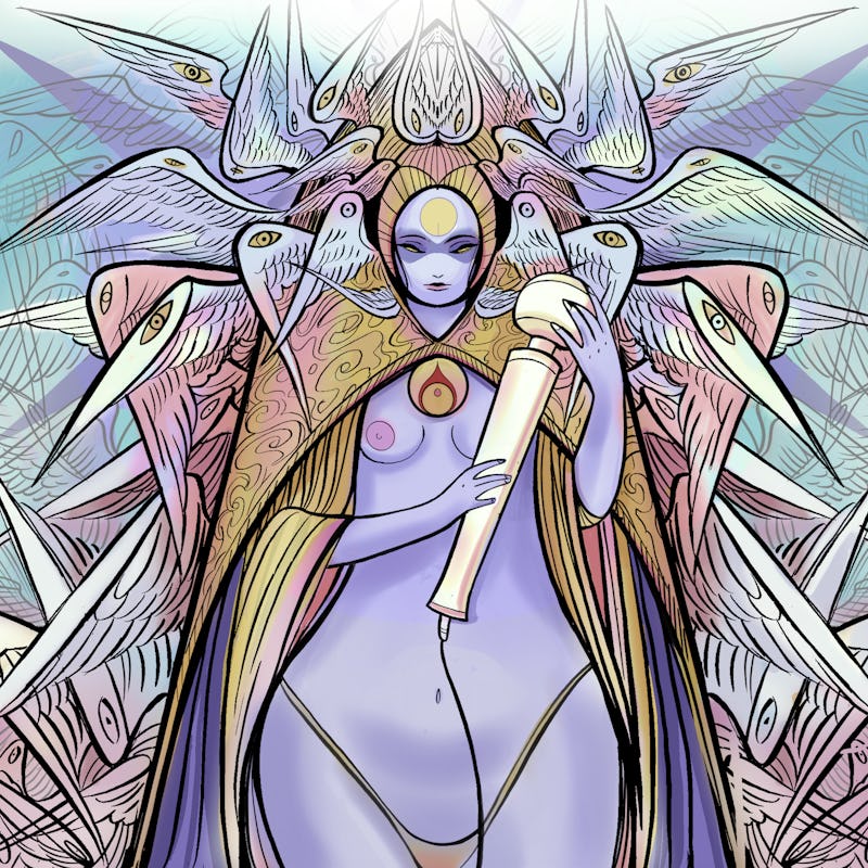 artwork of a comic book being