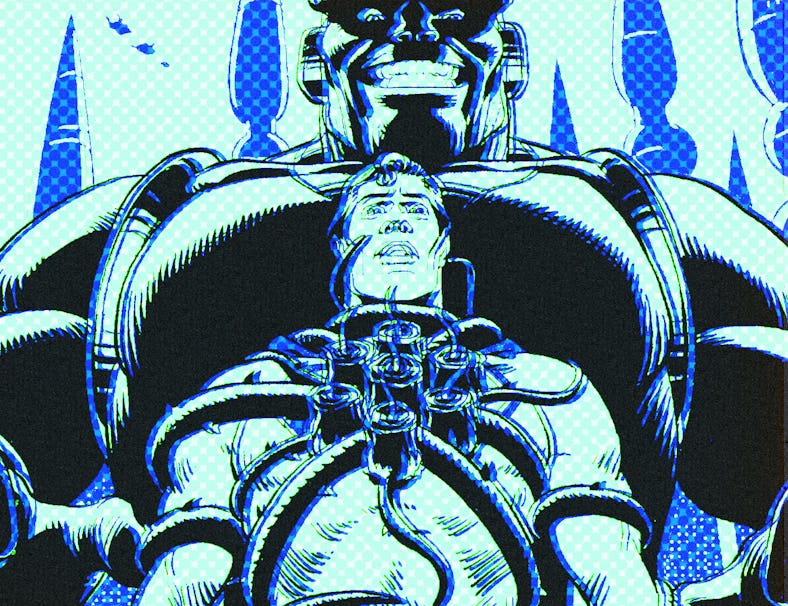 Artwork featuring superman