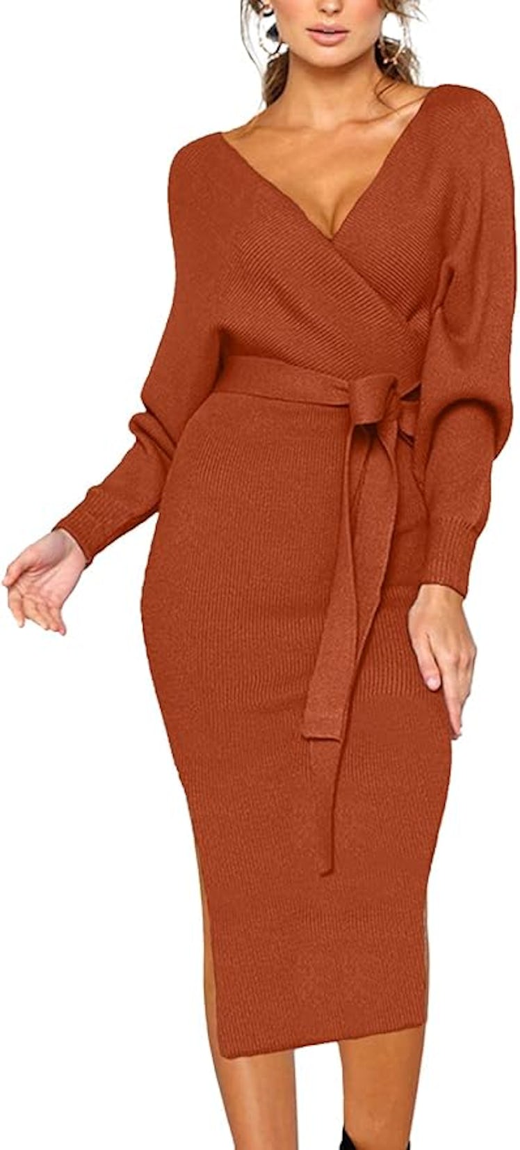 CHERFLY Sweater Dress