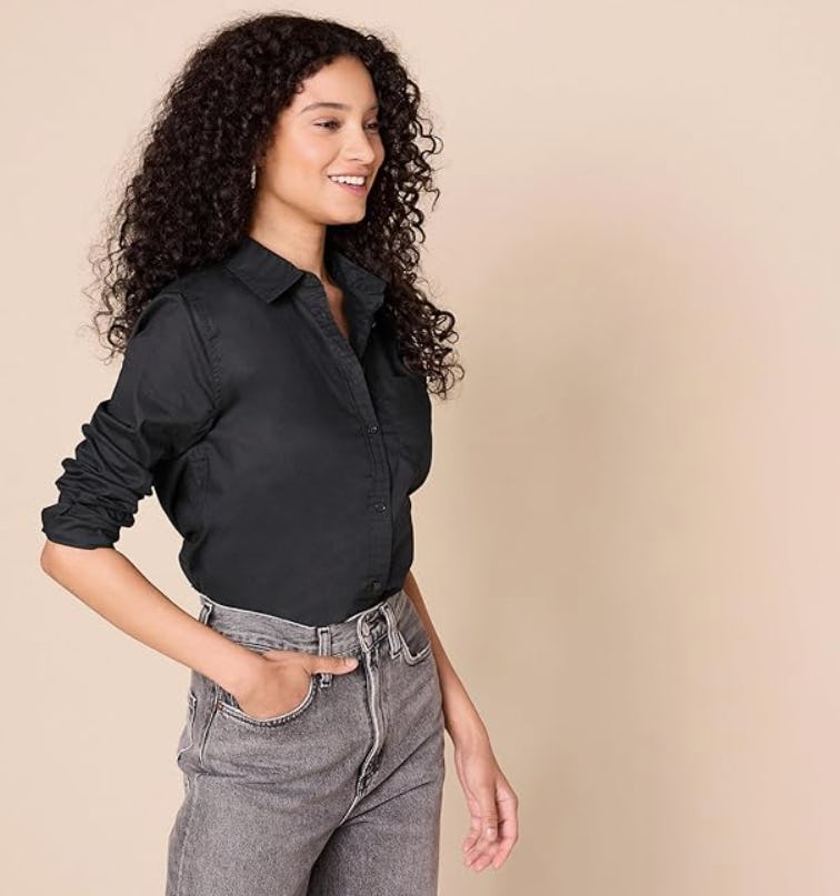 Amazon Essentials Long Sleeve Poplin Shirt