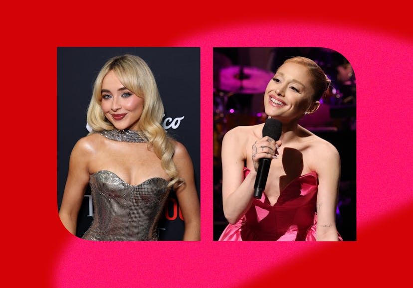 Sabrina Carpenter reacted to Ariana Grande's 'SNL' skit.