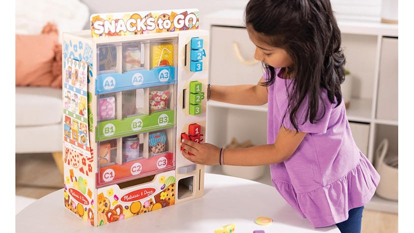 Sort, Stock, Select Wooden Vending Machine Play Set