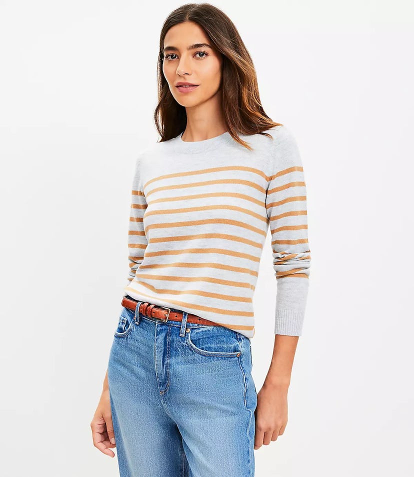 Striped Luxe Knit Sweater