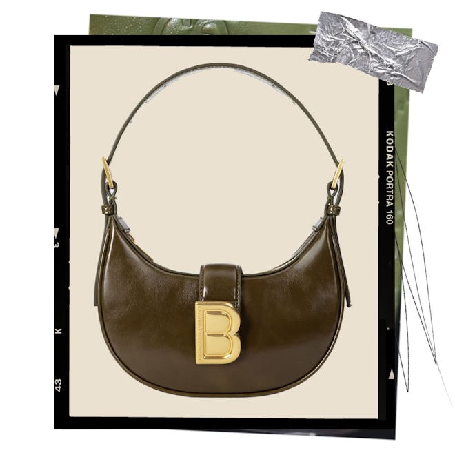 Luna Zip Leather Shoulder Bag