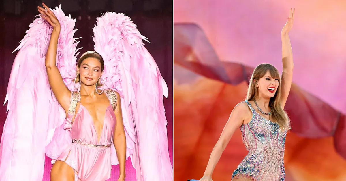 Gigi Hadid winkte Taylor Swift bei der Victoria's Secret Fashion Show