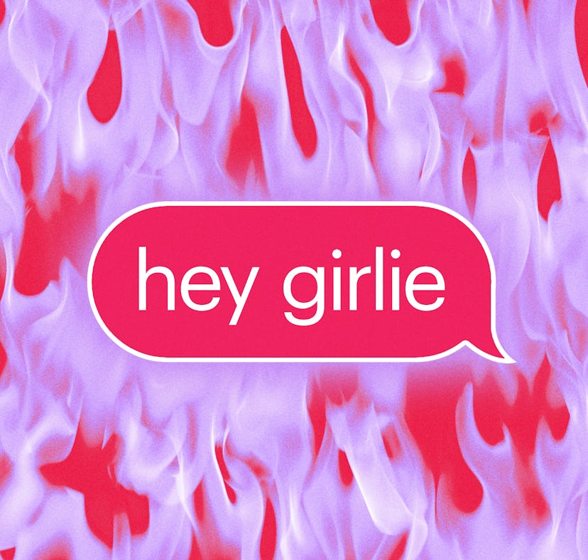 a "hey girlie" message meant to expose a cheating boyfriend