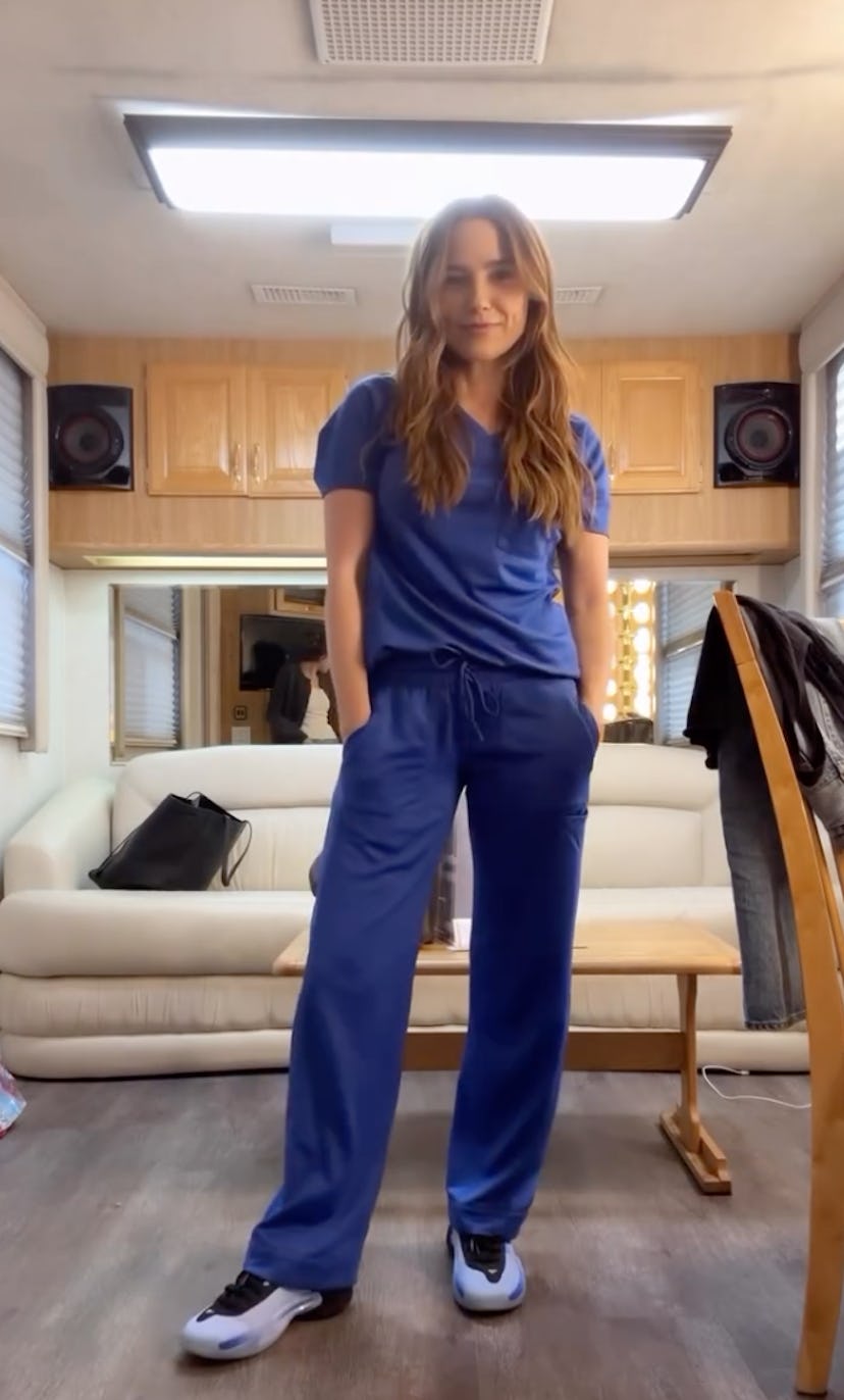 Sophia Bush preparing for her Grey's Anatomy role. Screenshot via Instagram