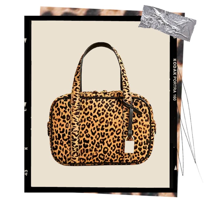 Bowler Bag in Leopard Calf Hair