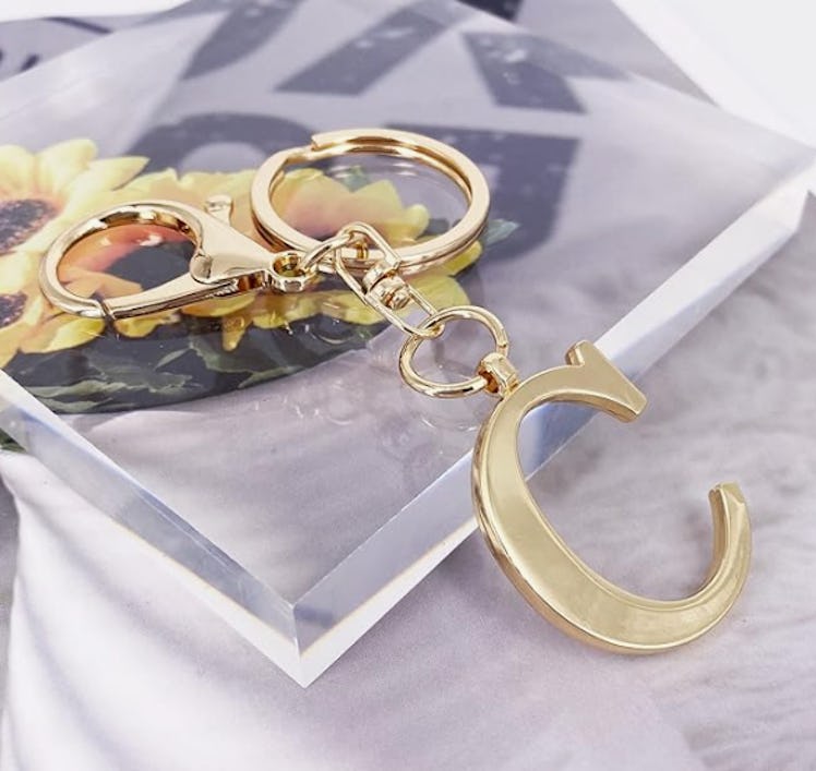 LAXPICOL Gold Letter Keychain