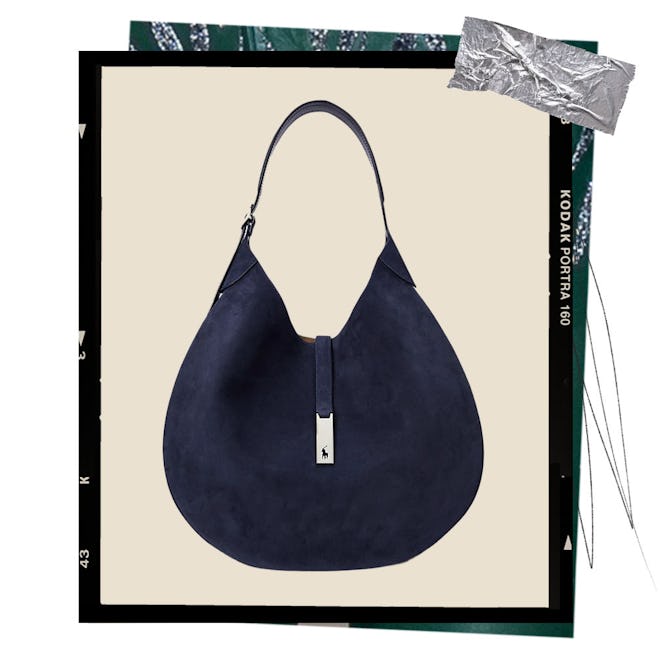 Polo ID Suede Large Shoulder Bag