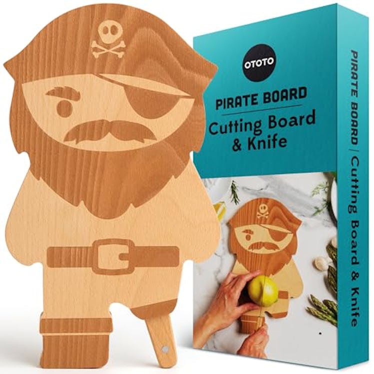 OTOTO Pirate Cutting Board & Knife Set