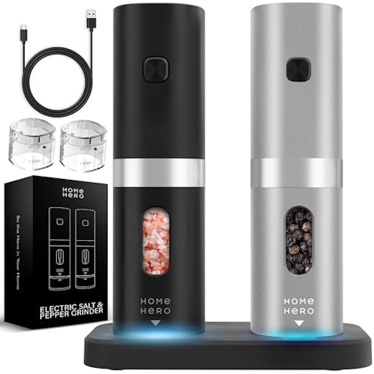 Home Hero Electric Salt & Pepper Grinder Set