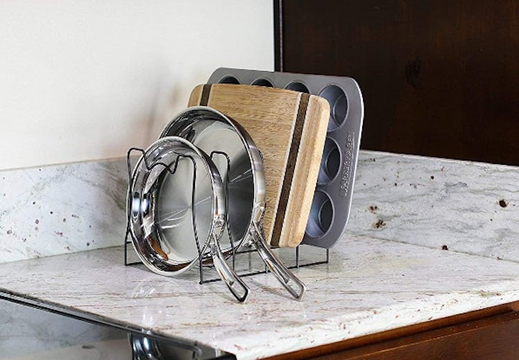 Simple Houseware Pot Lid Rack Holder 