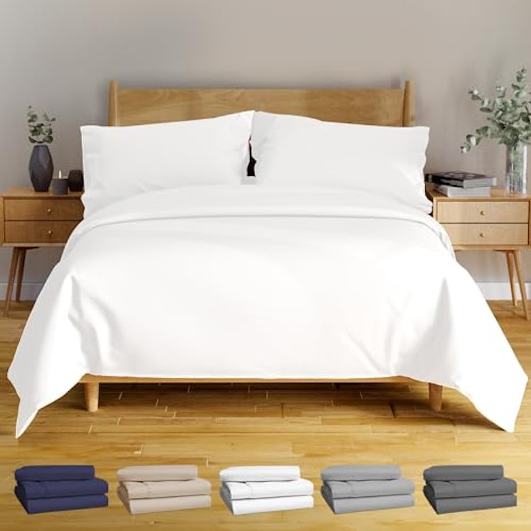 BAMPURE Bamboo Viscose Blend Sheet Set (4 Pieces)