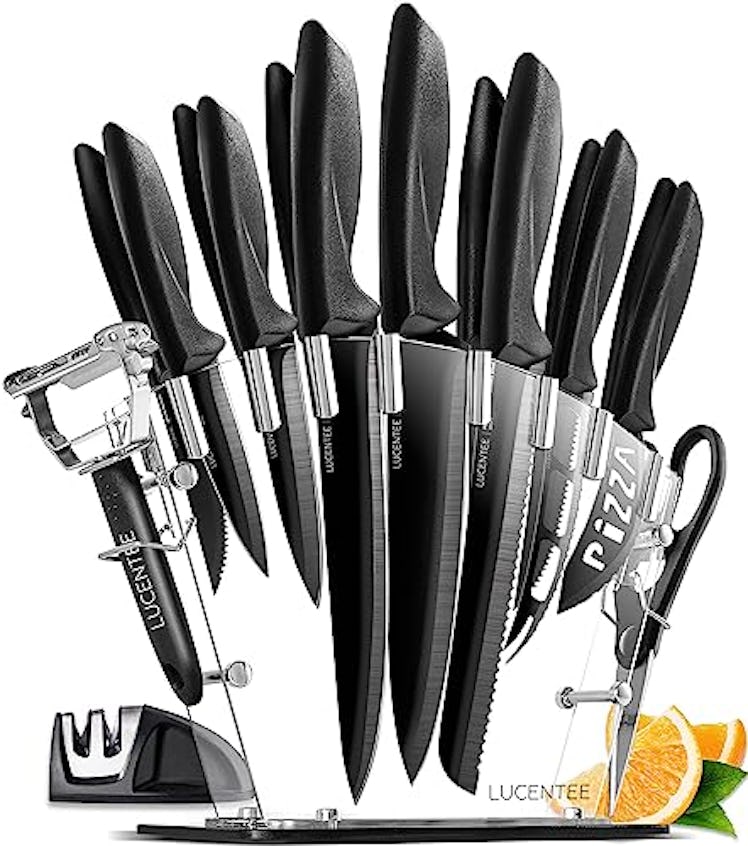 Lucentee 17-Piece Kitchen Knife Set