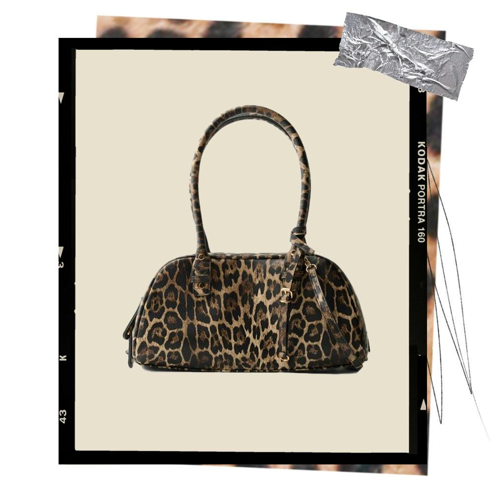 Animal Print Bowling Bag