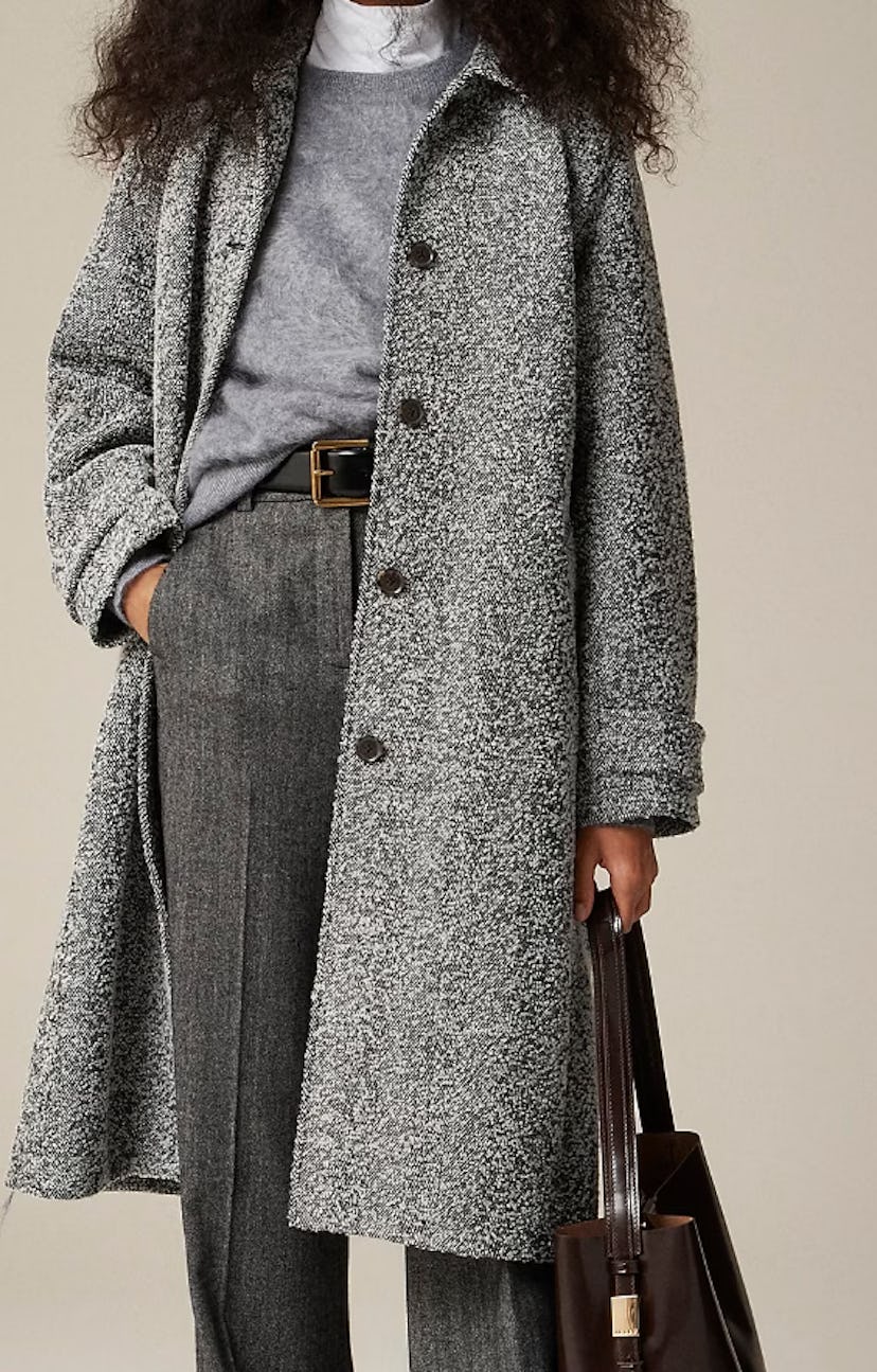 Relaxed Tweed Topcoat