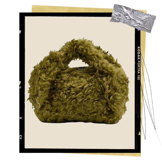 Twister Faux-Fur Top-Handle Bag