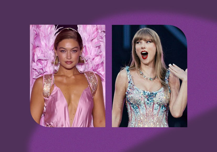 Gigi Hadid referenced Taylor Swift at the 2024 VS Fashion Show.