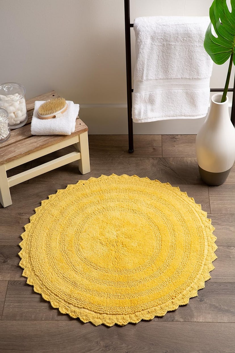 DII Crochet Collection Reversible Bath Mat