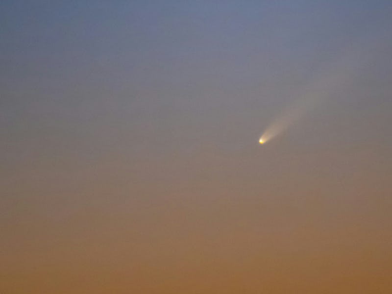 View of the Tsuchinshan-ATLAS comet on Sept. 30, 2024, from Monfrague National Park in Spain.