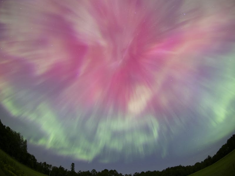 Geomagnetic storms bring vibrant colours to life in some parts of the world.
