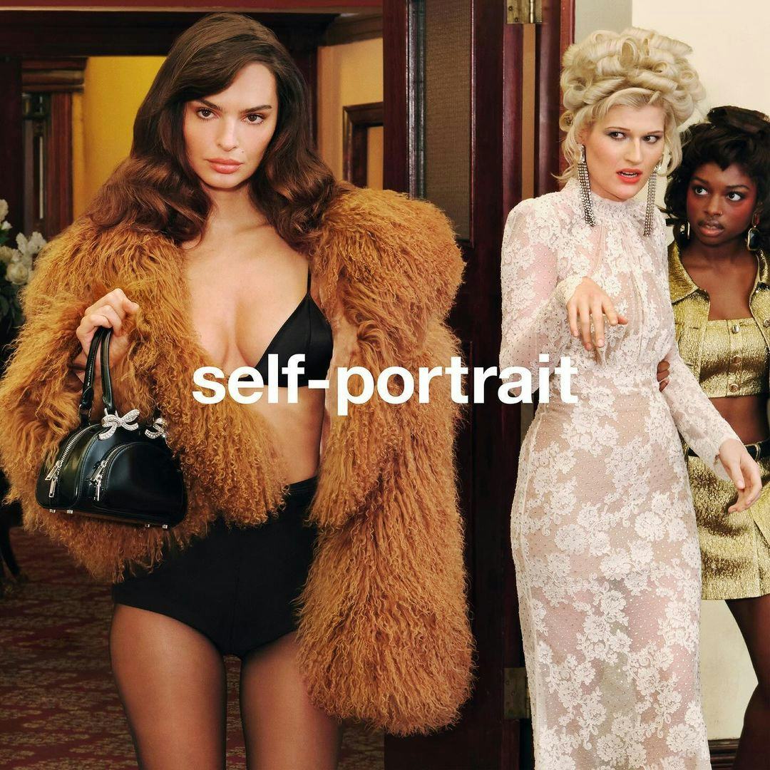 Emily Ratajkowski stars in Self-Portrait&rsquo;s latest campaign.