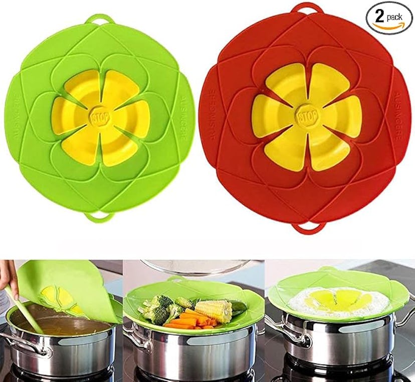 AUSINCERE Spill Stopper Lid Cover (2-Pack)