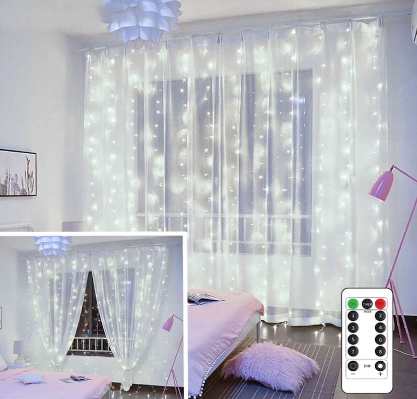 YEOLEH Curtain String Lights 