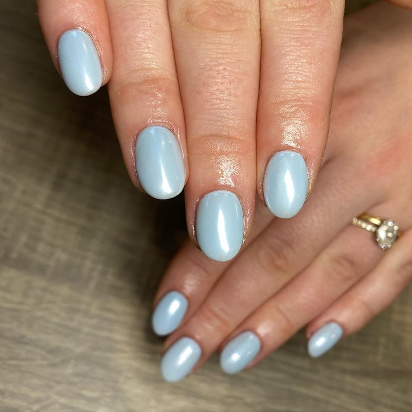 Pastel Blue Nails Shine in 2025